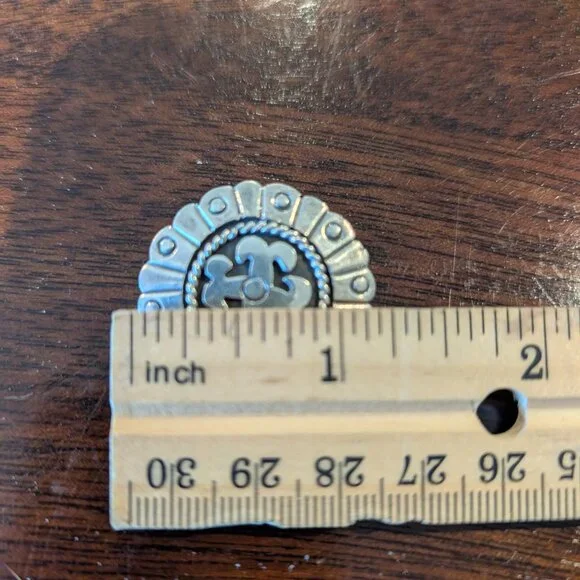 Vintage Taxco 925 Sterling Silver Clip-On Earrings – Signed Talleres de los Ball - Picture 6 of 11